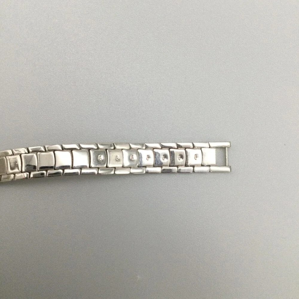 Elgin Womens Watch 18mm MOP Dial Two Tone Diamond EG259N New Battery 6.75